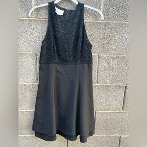 CACHE Black Beaded Mini Dress Sz. 4